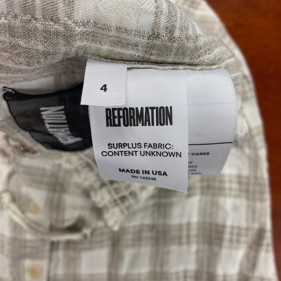 Reformation Plaid Tati Set - Picture 5 of 5